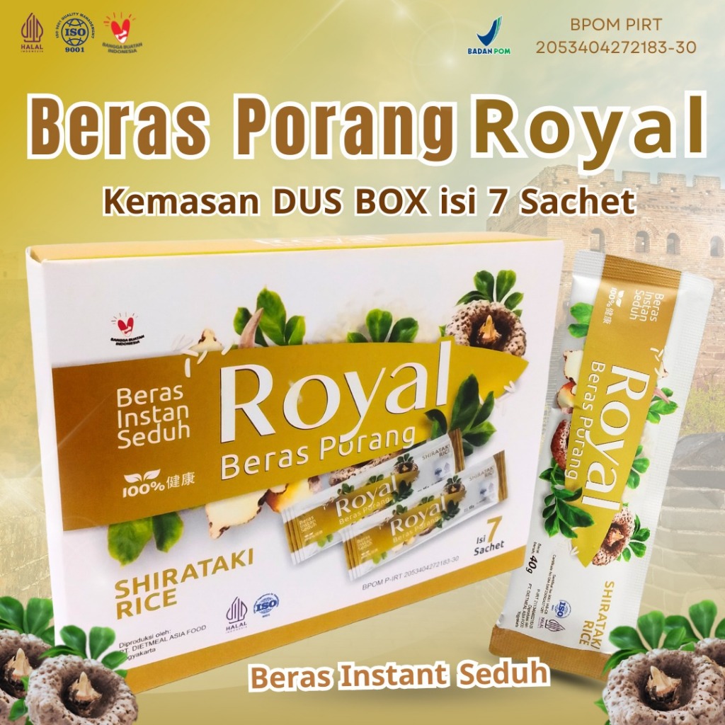 

Royal Beras Porag Kemasan Dus Box Isi 7 Sachet