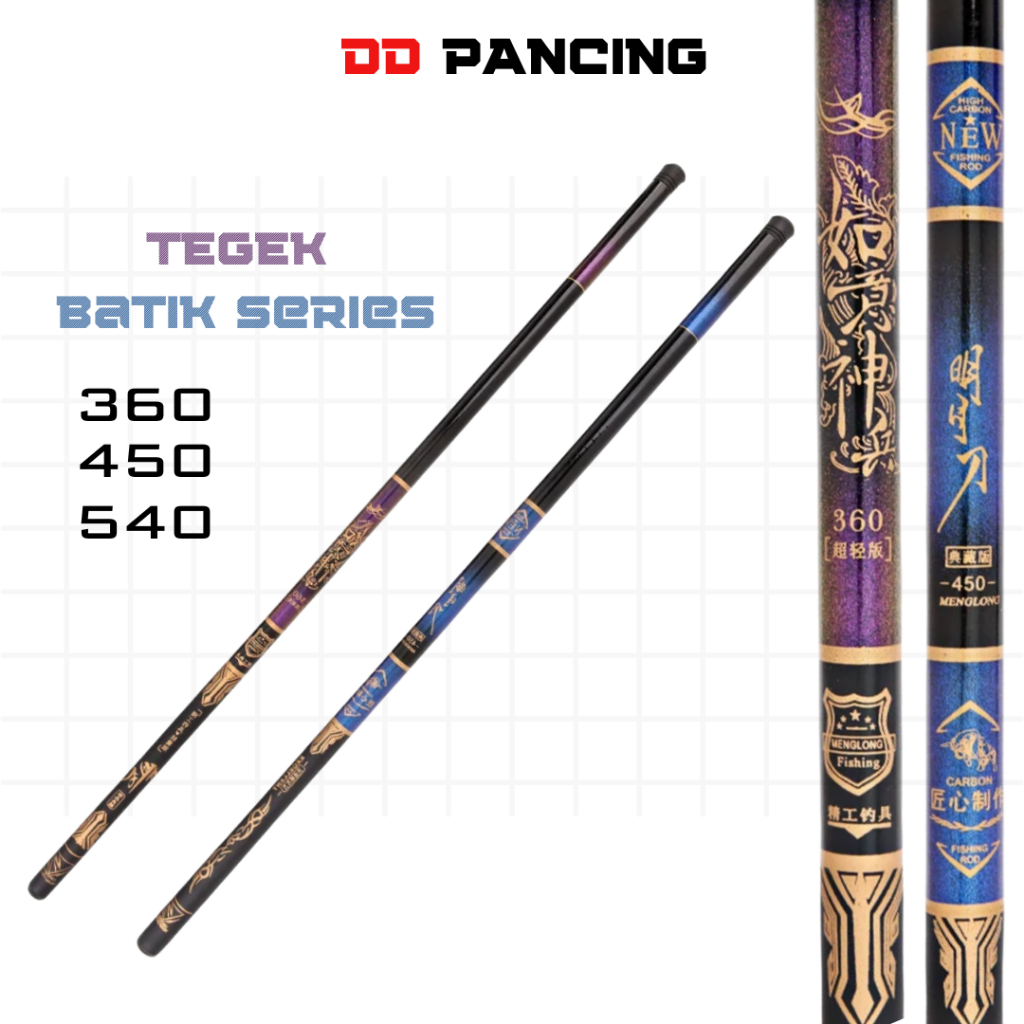 Joran Pancing Tegek Liuzi Batik 360 450 540 Joran Tegak Carbon Ruas Panjang Pancing ikan Pancingan
