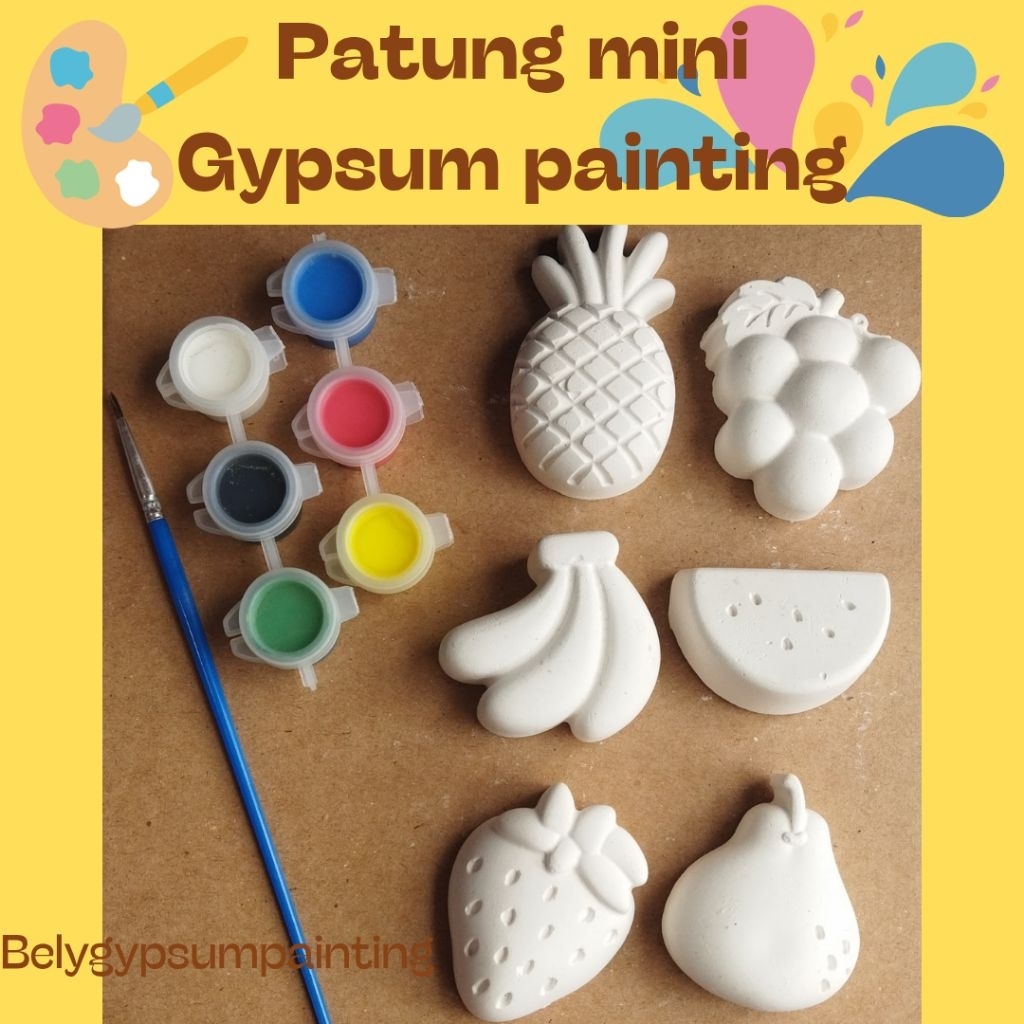 

SET PATUNG LUKIS MINI BUAH SERIES |GYPSUM PAINTING