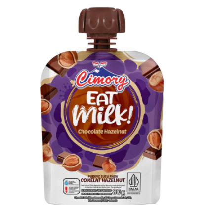 

Cimory Eat Milk! Puding Susu Rasa Chocolate Hazelnut / Chocolate / Marie Biscuits