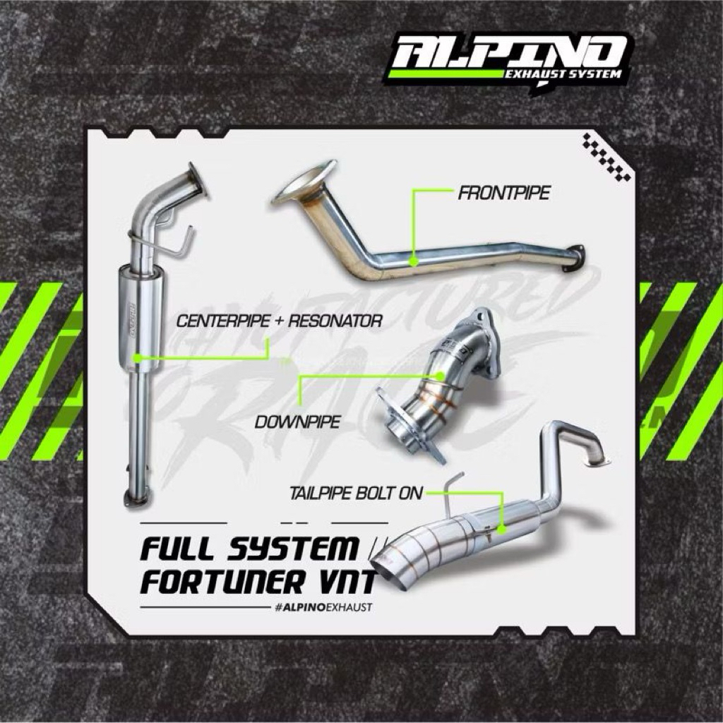 KNALPOT Fortuner VNT