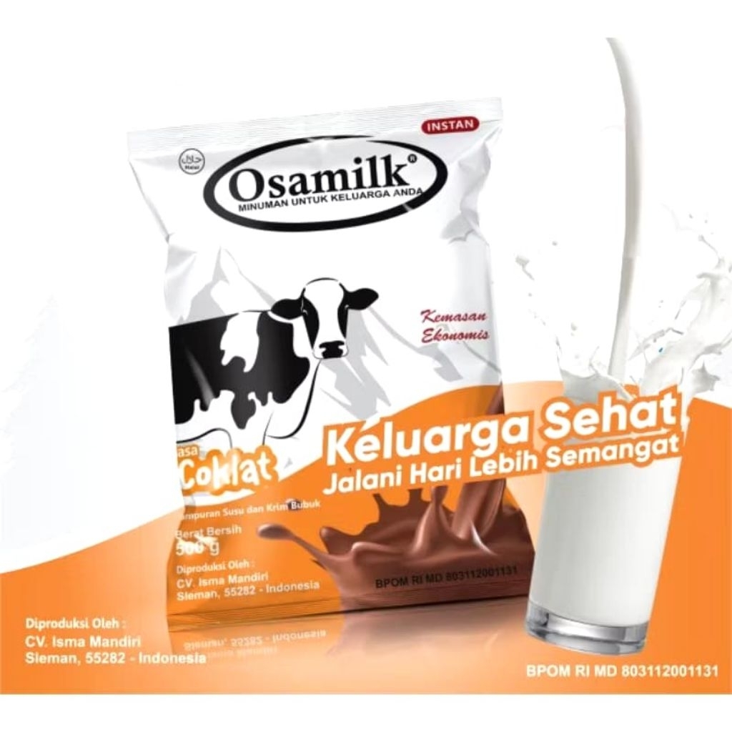 

OSAMILK COKLAT 500gr ORIGINAL,SUSU SAPI PENGGEMUK BADAN