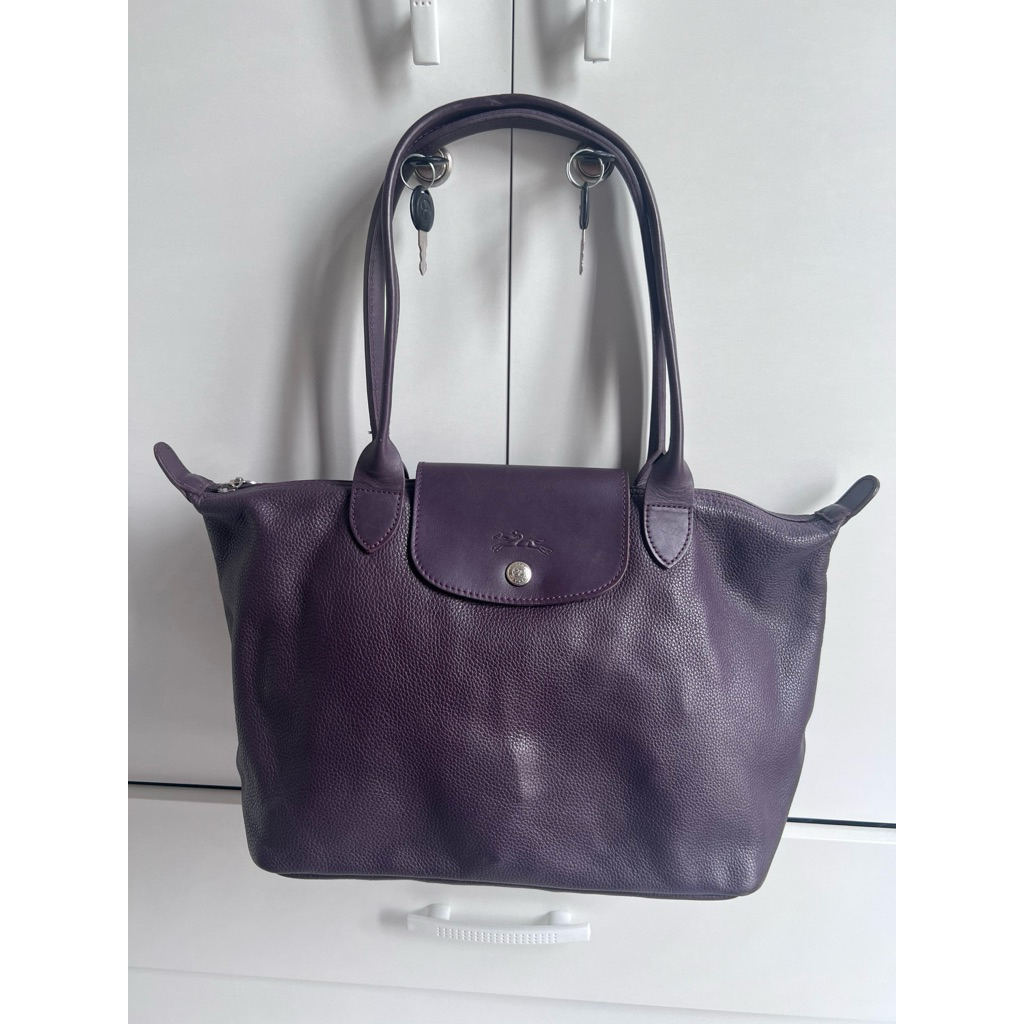 Preloved LC cuir MLH maroon / manggis authentic