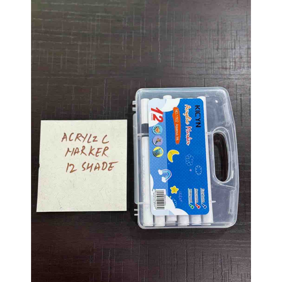 

SPIDOL ACRYLIC KICYN 12 WARNA / Acrylic Marker Pen KICYN 12 Warna