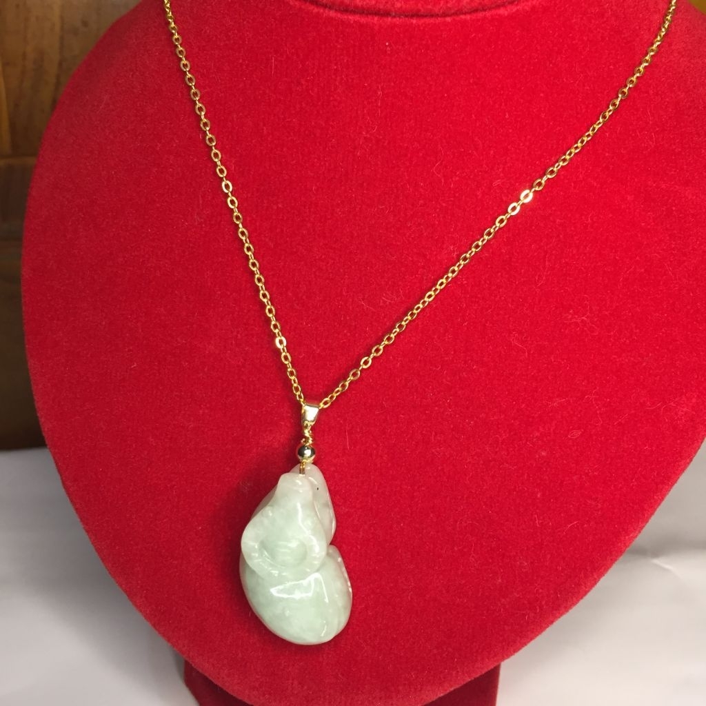 Kalung Giok Liontin Shio Kerbau