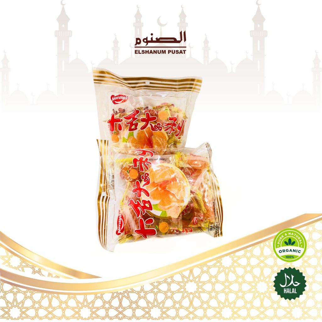 

Naraya Jelly Jeruk Perpack 500gr Jely jeruk Mandarin orange Candy Cemilan Manis Jelly