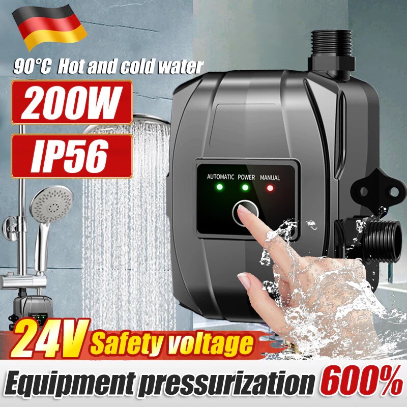 Water pump shower Shower booster pump Pressure water pump 24V Automatic Household for Sink/Shower