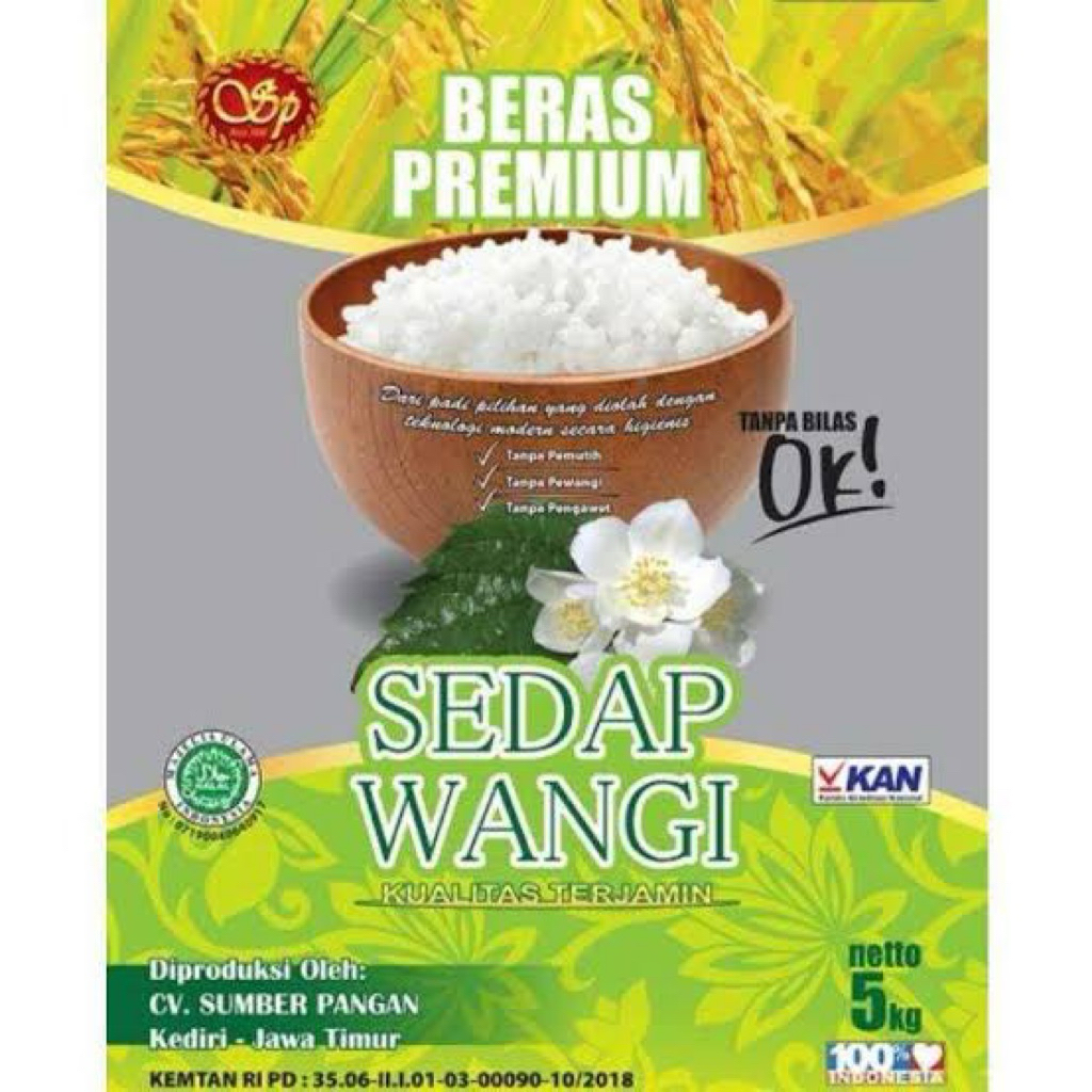 

BERAS PREMIUM SEDAP WANGI 5kg