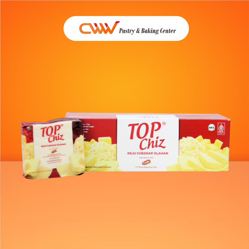 

Prochiz Topchiz Top Chiz Cheddar 2kg Topping Keju Parut Jualan Murah Kue Cake Roti Bakar Martabak