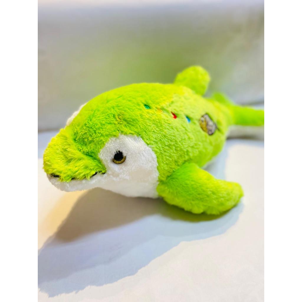 Boneka hewan laut lumba lumba boneka dolphin boneka anak anak hewan laut lumba lumba hijau putih luc
