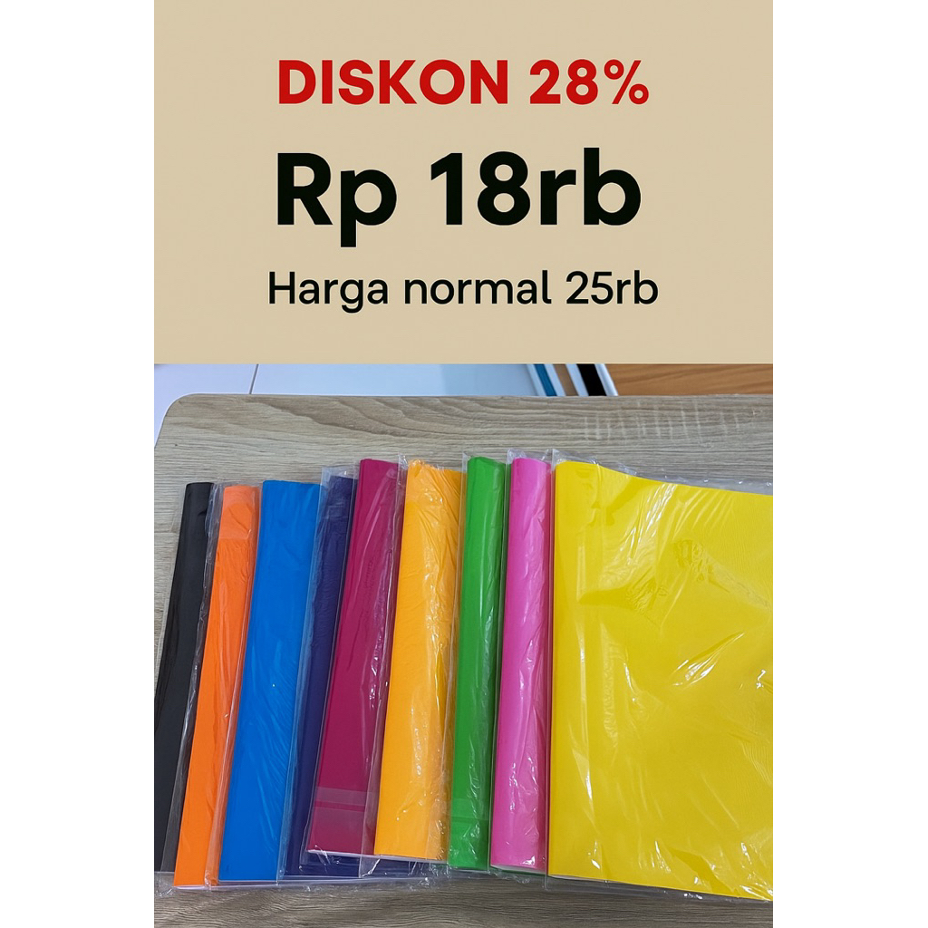 

Sampul Buku Warna Isi 25 lembar Ukuran 25x35