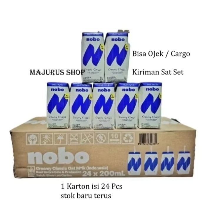

Best seller - Susu Oatside Nobo Creamy Classic / Oat Milk / Oat Drink (1 Dus 200ml-24Pcs)