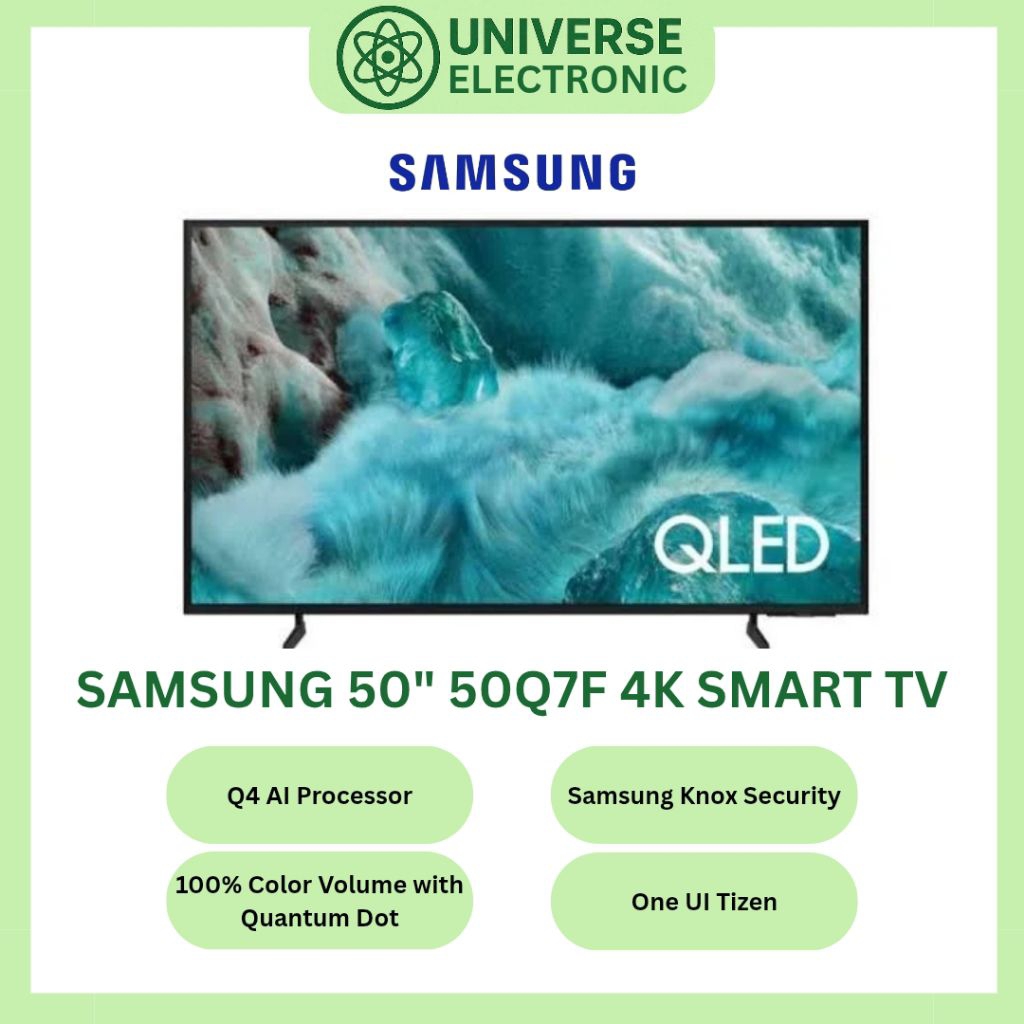 SAMSUNG 50Q7F 4K QLED UHD VISION AI SMART TV 50 Inch