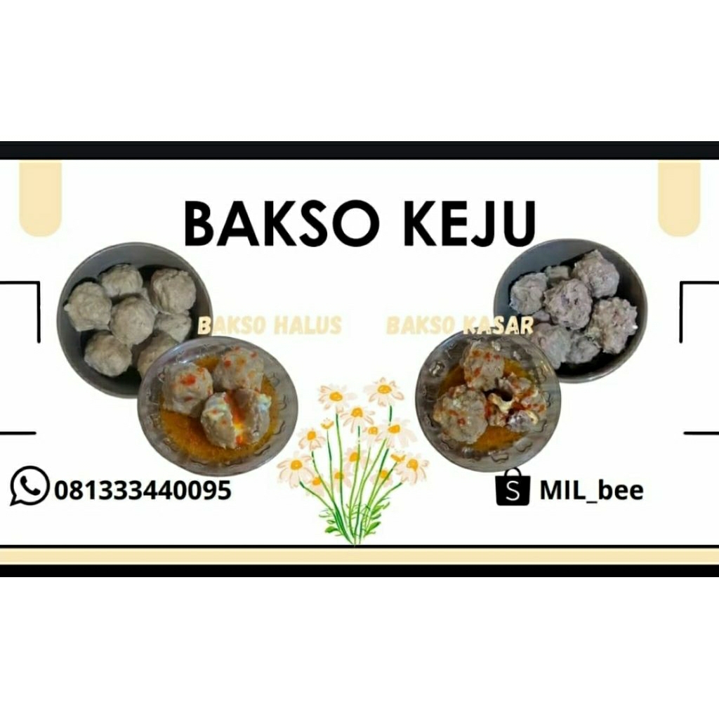 

bakso halus isi keju lumer