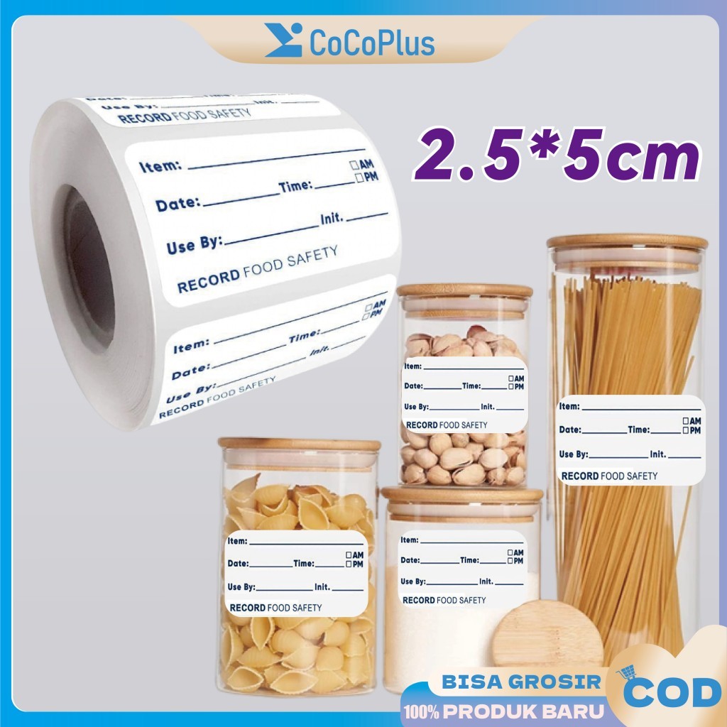 

Stiker Freezer Waterproof 500 Lembar - Label Tanggal Kadaluwarsa Makanan/Kemasan Tahan Minyak