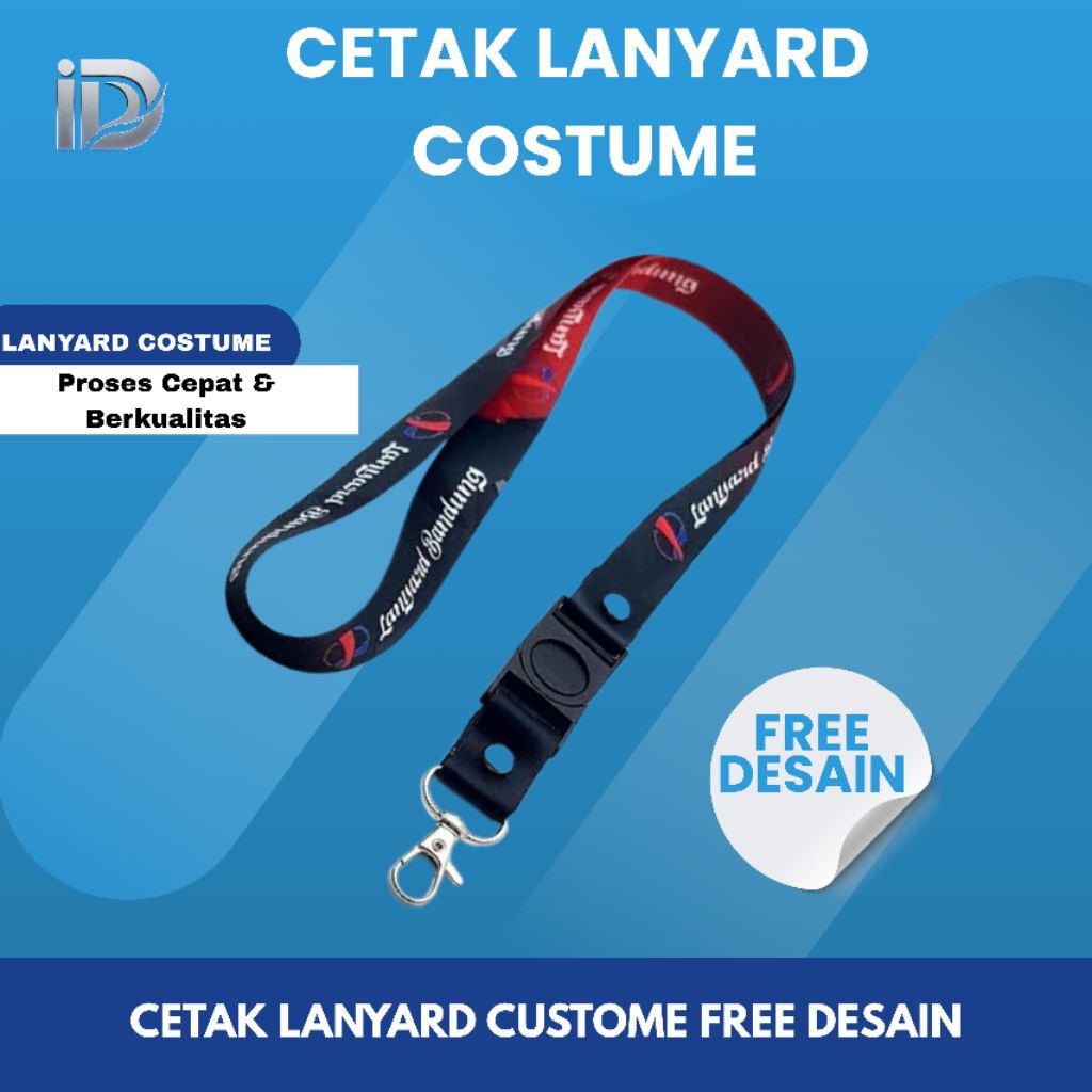 

Tali ID card Lanyard Costume Cetak Lanyard Cetak Lanyard Costume