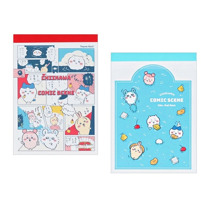 

Mini Memo Pad Chiikawa Cider Comic Scene Treasure Hunt Cider Punch Note Kecil Limited Edition
