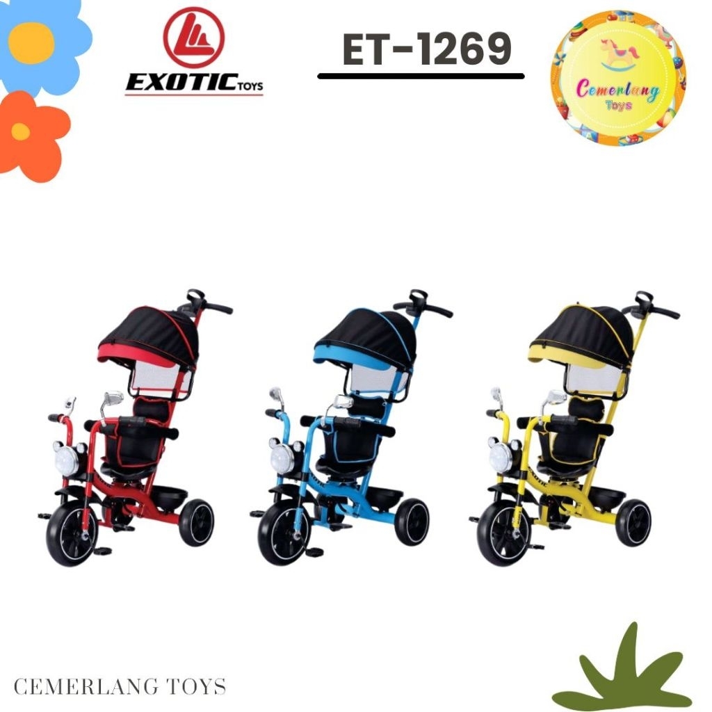 EXOTIC ET-1269 TRICYCLE ANAK SEPEDA RODA TIGA