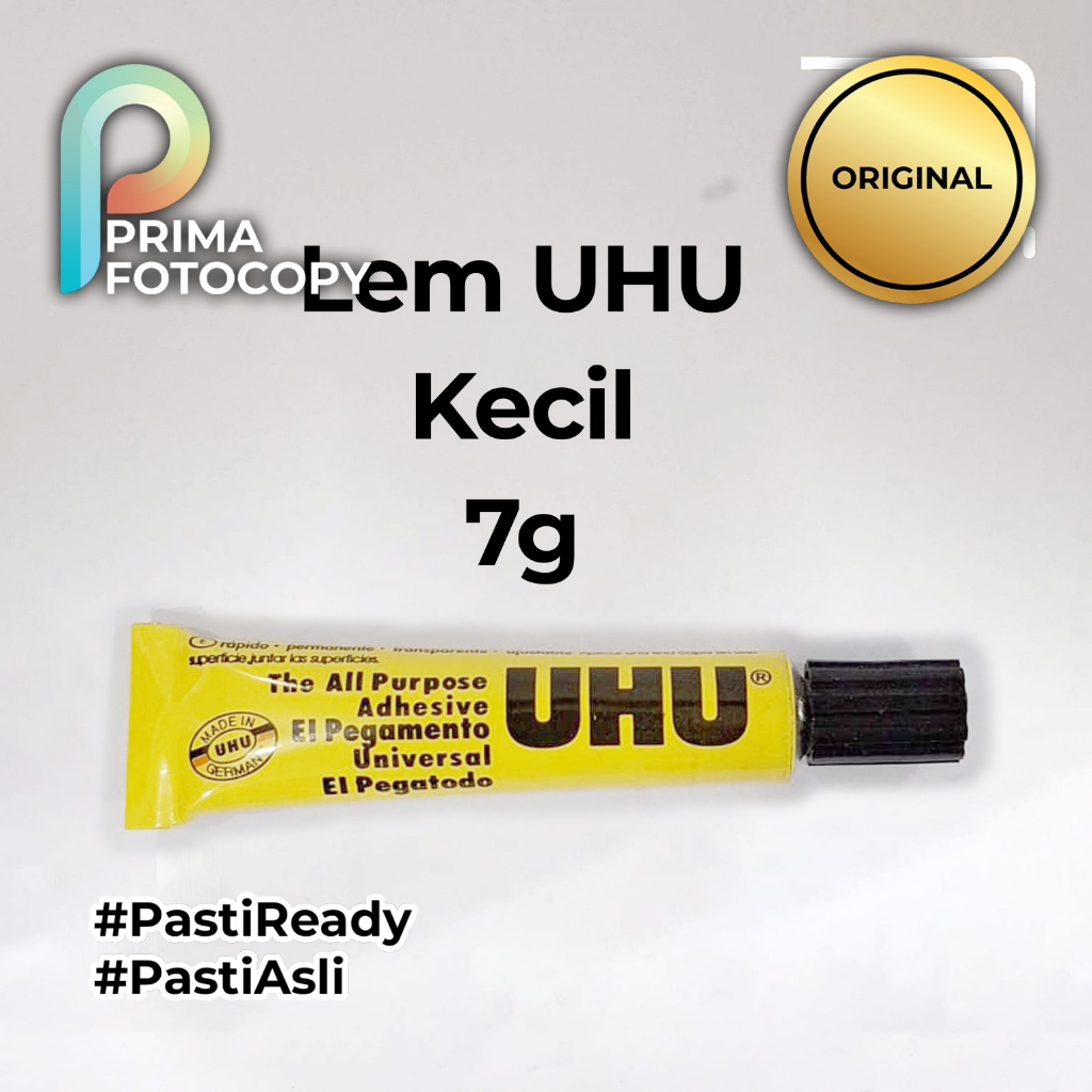 

Lem Cair UHU All Purpose Adhesive 7 gr Stik es krim kayu kerajinan manik manik kancing kulit telur