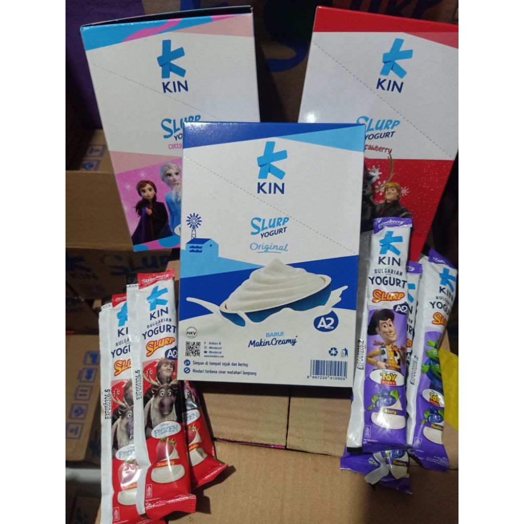 

Kin Slurp Yogurt Stik Kemasan Box 10pcs X 45 gram