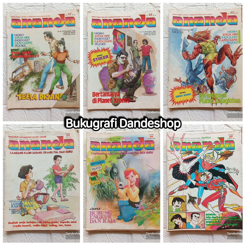 Ananda - Majalah Anak Anak 80an - Bekas Preloved