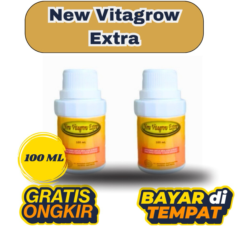 NEW VITAGROW EXTRA 100 ml ATP - Vitamin Mineral Pertumbuhan Ayam Unggas