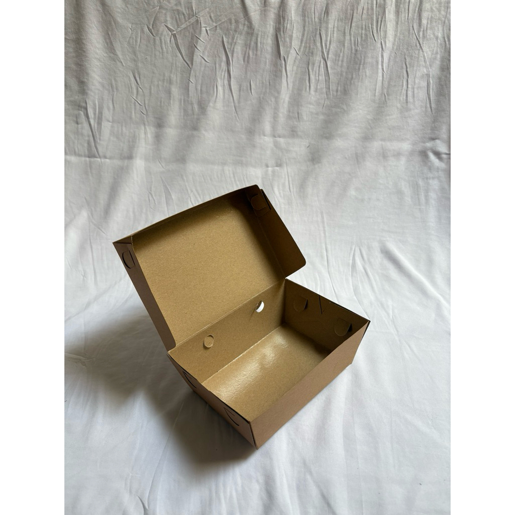 

Kotak nasi / Box kue / Dus / Dos / Packaging Bahan Kraft 12 x 7 x 5 cm