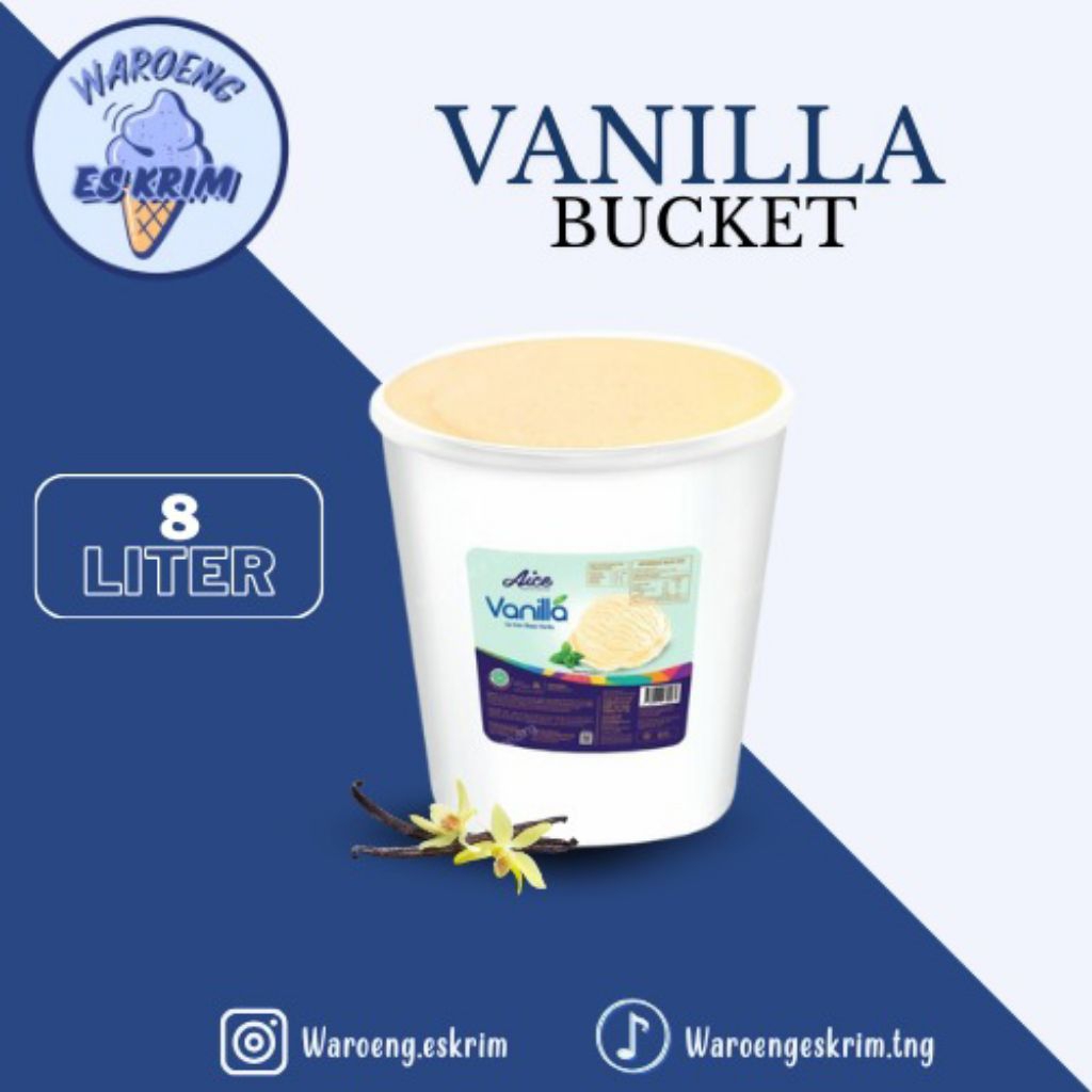 

Aice Bucket 8Lt Vanilla