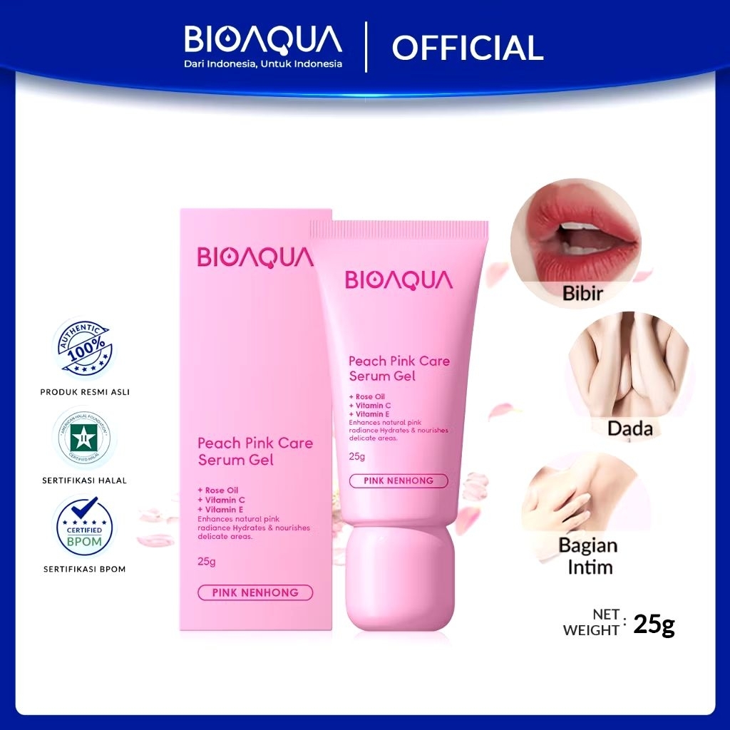BIOAQUA Nenhong Cream 30g Warm Gentle Pink Nenhong Lip Serum Pemerah Bibir