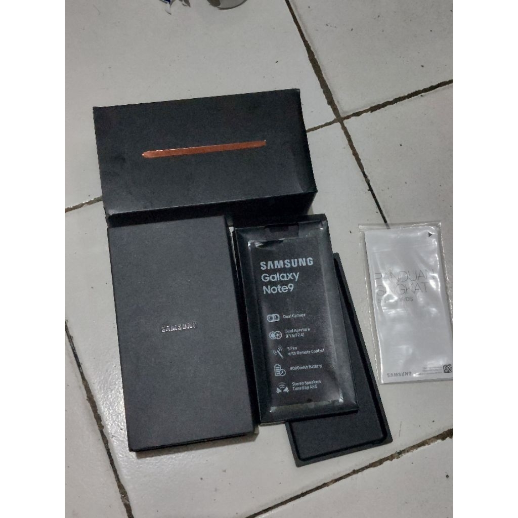 DUS BOX SAMSUNG GALAXY NOTE 9 METALIC COPPER ORI COPOTAN