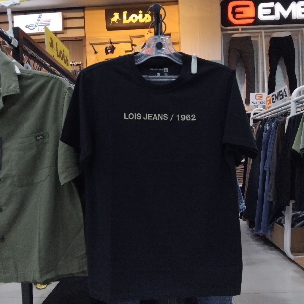 LOIS kaos oblong pria lengan pendek original brand lois