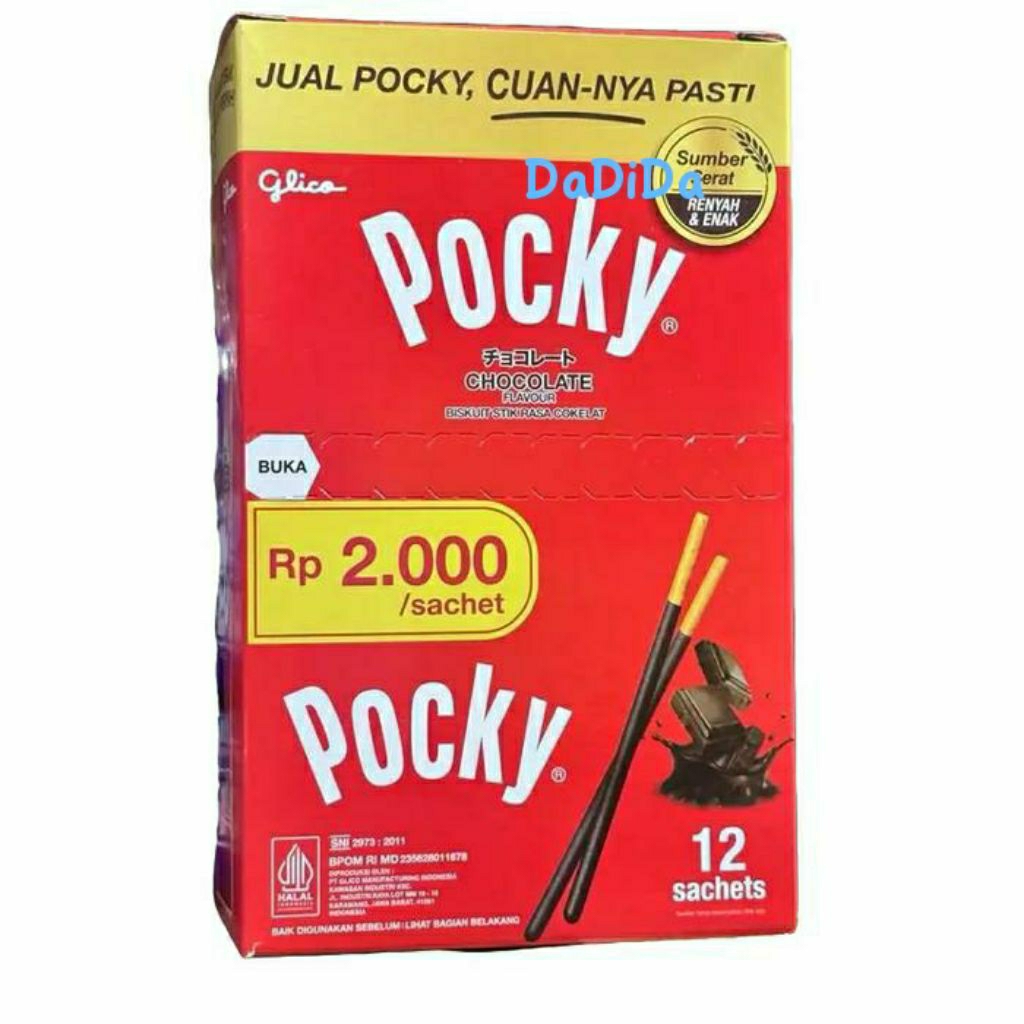 

Pocky Chocolate / Strawberry Stick 12 gr ( 1 pack isi 12 x 12 gr)