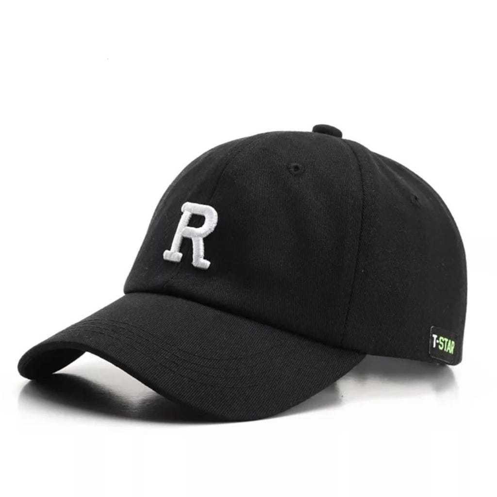 New Produk Topi Pria Dan Wanita Dewasa Bordir Huruf R /Topi Huruf R