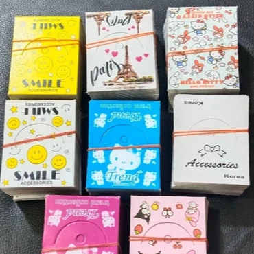 

100 Lembar Label Aksesoris Kertas Gantung Hang Tag Accesoris Card Murah Kertas Penjepit Accesories