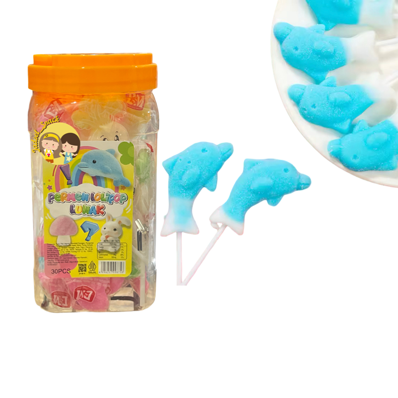 

[Grosir] - Permen Lunak Animal 30 x 10gr Rasa Buah | Gummy Lolipop by Jadoel_Snack