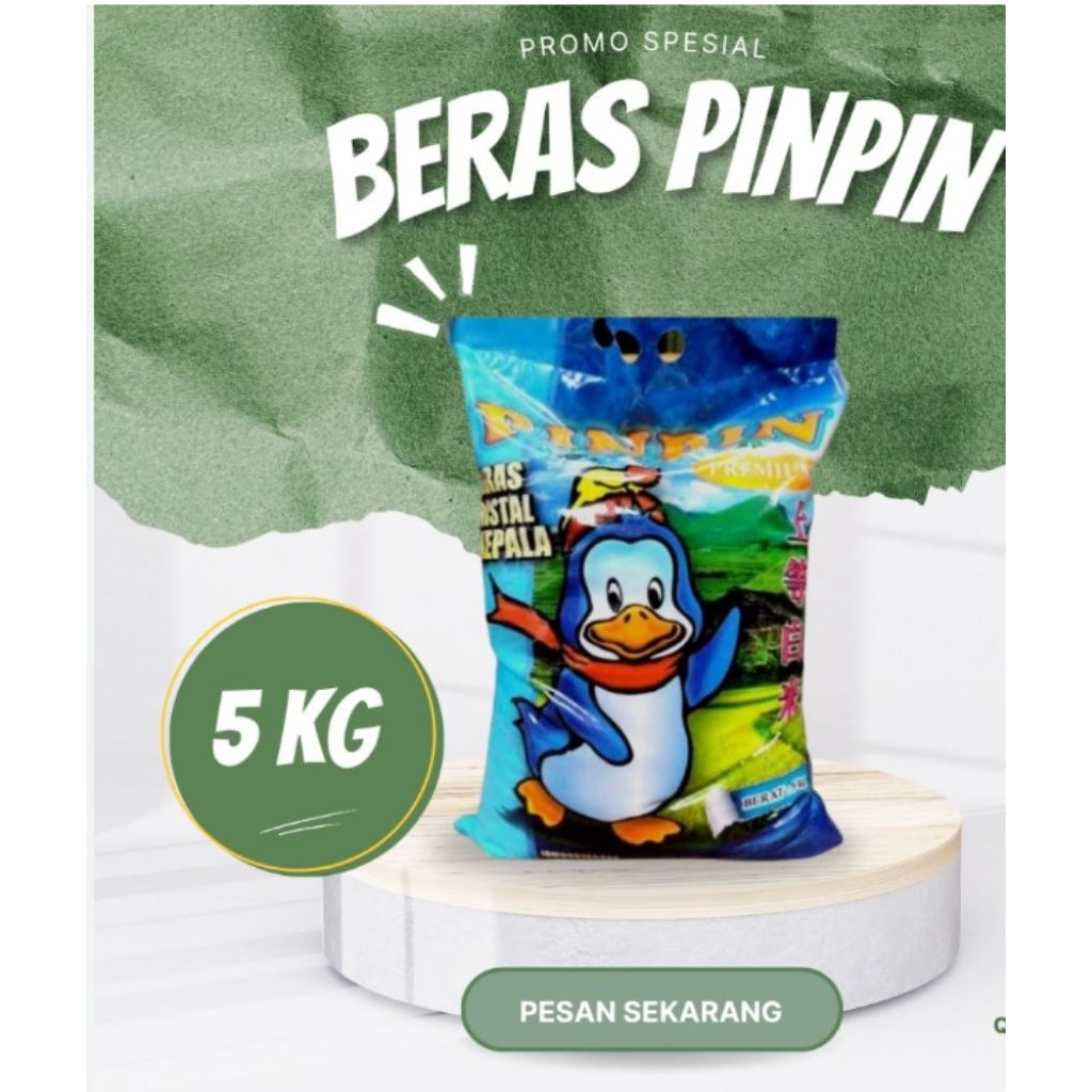 

Beras pinpin kemasan 5kilogram