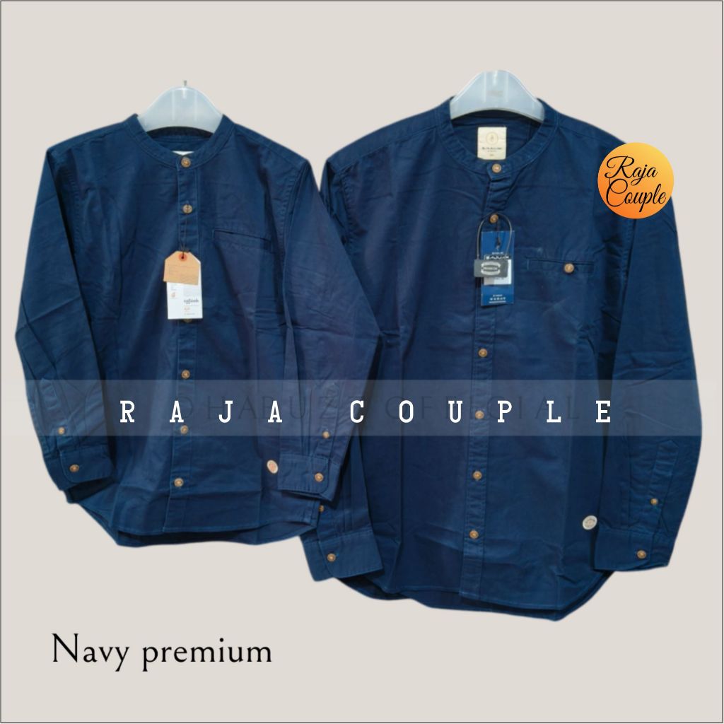 SAJUAK TG PREMIUM NAVY KEMEJA KOKO COUPLE AYAH ANAK ORIGINAL SAJUAK