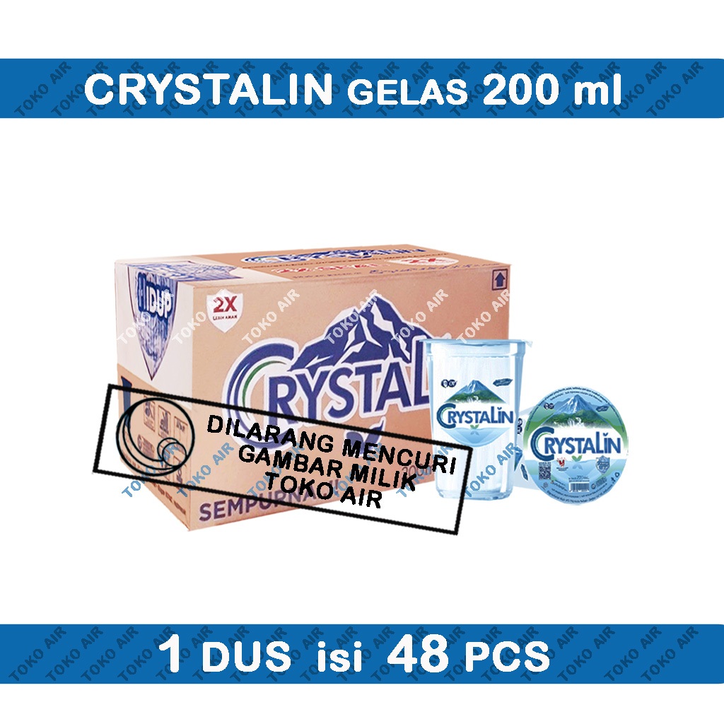 

Crystalin 200 ml Gelas Cup - Air Minum pH 8
