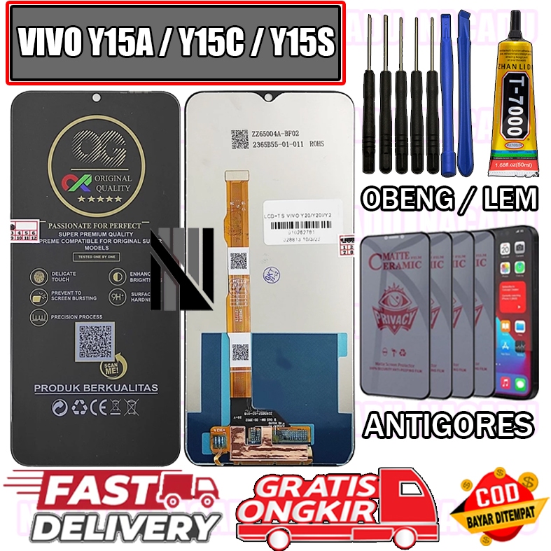 LCD TOUCHSCREEN VIVO Y51A/Y51C/Y51S LAYARSENTUH VIVO Y SERIES ORIGINAL ORI OEM ALL MEREK FULLSET