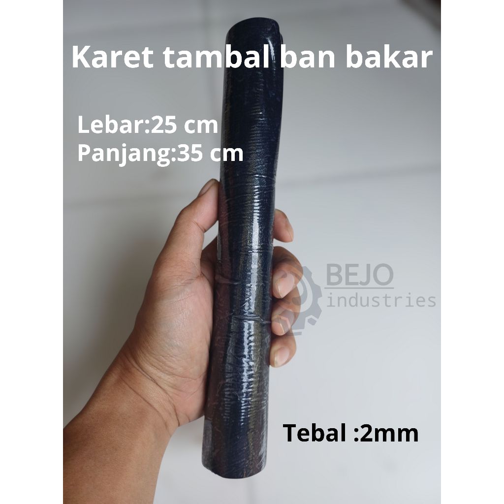 karet tambal ban bakar sepeda motor 25x30 cm kompon tambal ban