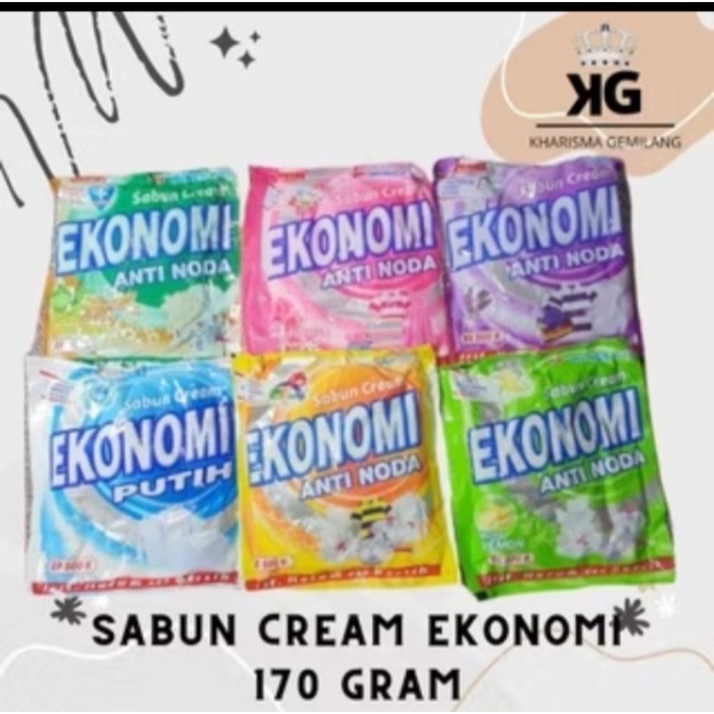 SABUN COLEK CRAEAM EKONOMI 168g sabun colek baju Celana  anti bakteri wangi pakaian sabun cuci