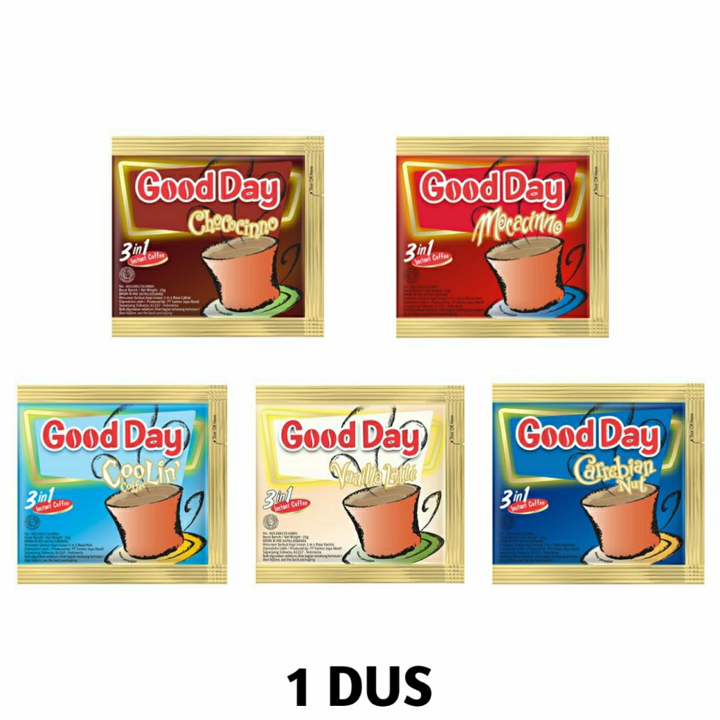 (DUS) Kopi GOOD DAY 1 Dus Isi 120 Sachet x 20gr