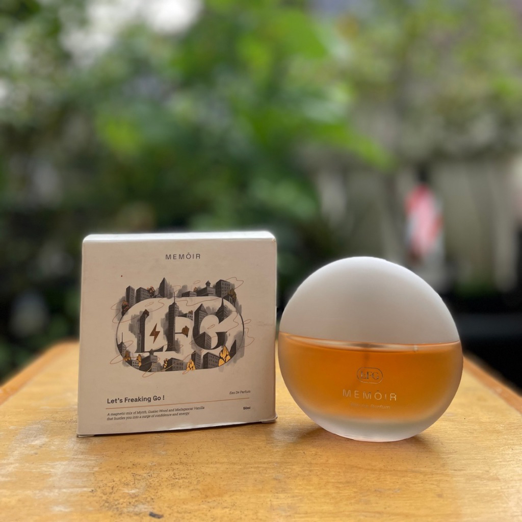 Preloved Parfum Memoir LFG Original 100% baru dipakai sekitar 2ml isi baru 50ml Unisex