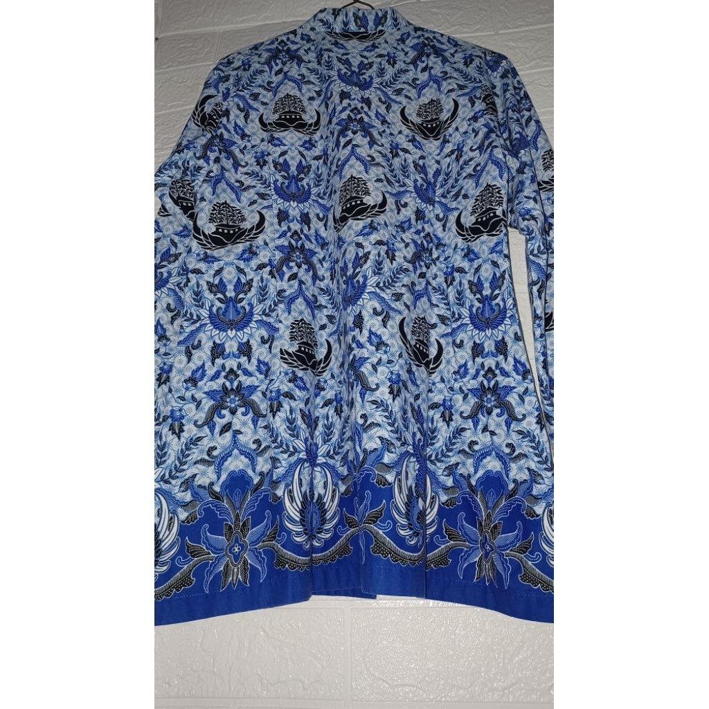 [Preloved] Seragam KORPRI Lama Biru Wanita