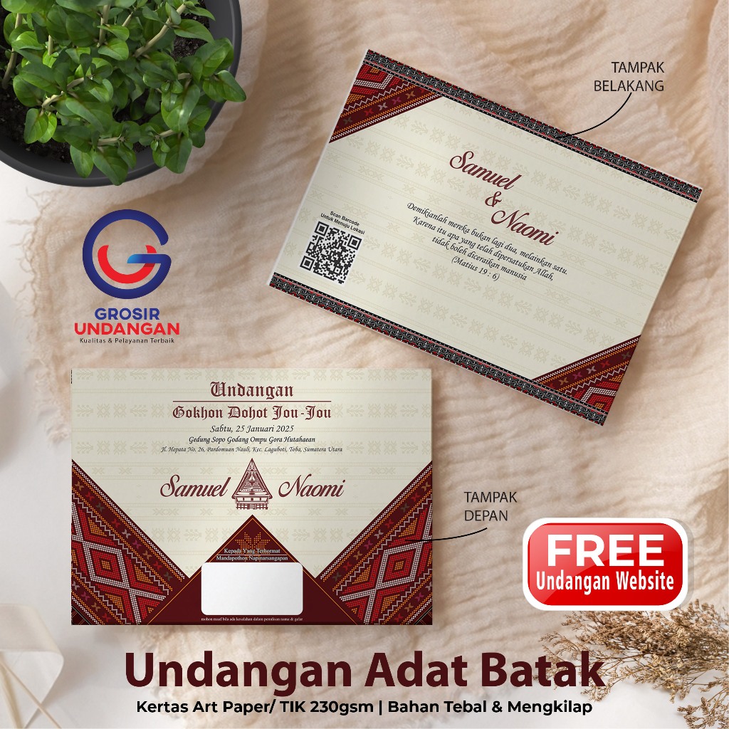 Undangan Adat Batak Toba Gokhon Dohot Jou-jou | Batak Toba