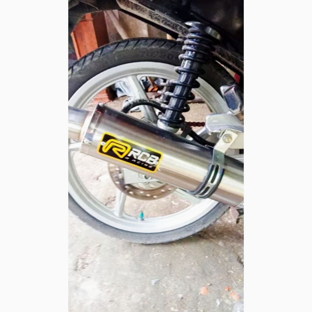Knalpot Motor Racing RCB suara bass empuk  vixion/cbr/jupiter mx/sonic/mx king dll