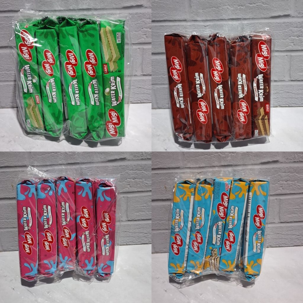 

40pcs wafer migi migi @10g // dapat 4 varian rasa