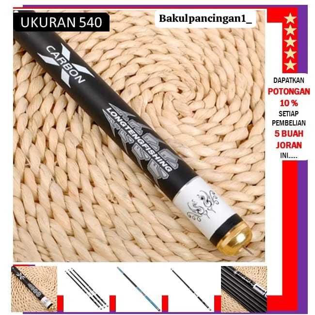 Joran Pancing Tegek LongTeng 540 ros pendek