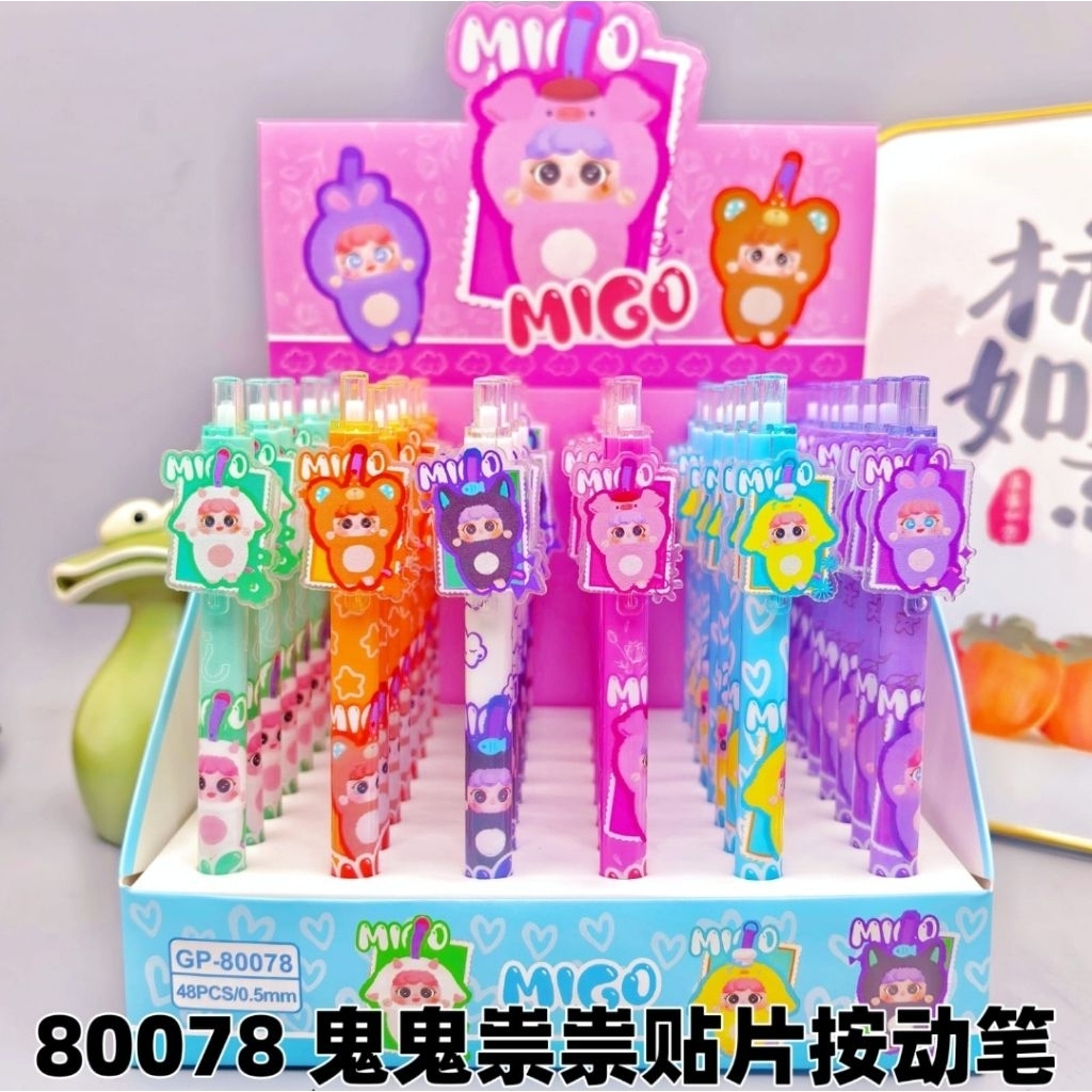 

Pulpen Cetek The Monster Labubu 1Box 48pcs || Pulpen Labubu Akrilik || Pulpen Lotso Pulpen Capybara