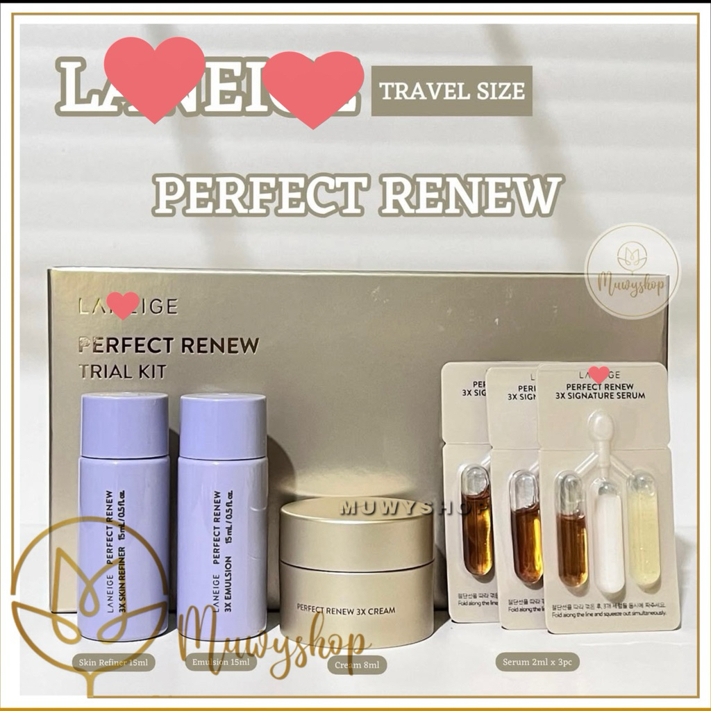 Laneige Perfect Renew PR 3X Cream 8ml | PR3X Serum 2ml | PR3X Emulsion 15ml 30ml | PR3X Skin Refiner